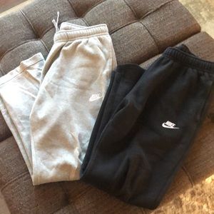 Men’s Nike gray and black sweatpants bundle sz medium